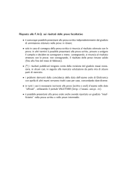 Risposte alle F.A.Q. sui risultati delle prove facoltative &bull; `e
