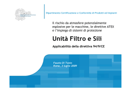 Presentazione - Di Tosto - Convegno ATEX 3 luglio 2009
