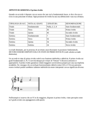 APPUNTI DI ARMONIA: il primo rivolto Quando un accordo è