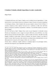 Cristoforo Colombo, ulisside leopardiano tra mito e modernità