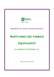 prontuario dei farmaci equivalenti