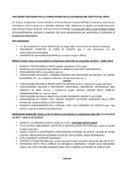 documenti necessari per compilazione dsu