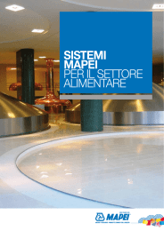 SISTEMI MAPEI PER IL SETTORE ALIMENTARE