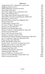Wine List