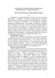 File 5. Verbum Domini sintesi