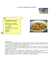 Cous cous integrale con branzino