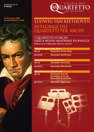 Ludwig van Beethoven integrale dei quartetti per archi
