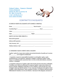 CONTRATTO DʼACQUISTO