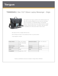 TSM68904EU| Geo 15.6" Gibson Laptop Messenger