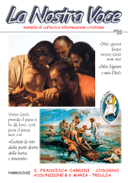 «Mio Signore e mio Dio!» «Gettate la rete dalla parte destra della