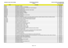 Elenco degli accordi di collaborazione attivi presso l`Università degli