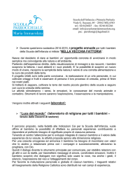 Sintesi programmazione Infanzia 2014 2015