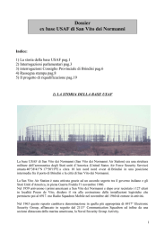 Dossier ex base USAF di San Vito dei Normanni