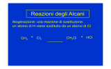 Reazioni degli Alcani