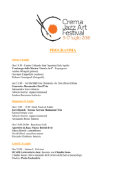 PROGRAMMA - Cremaoggi