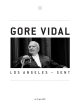 Gore Vidal, Los Angeles - Sent