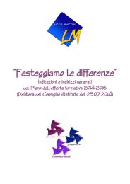“Festeggiamo le differenze” - Liceo statale G. Marconi