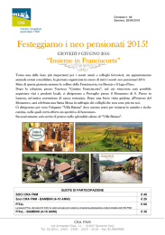 Festeggiamo i neo pensionati 2015!