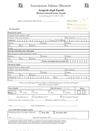 Richiesta Identificazione Equide