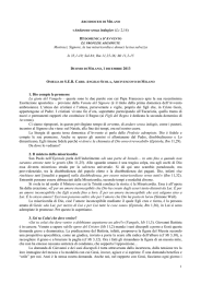 «Andarono senza indugio» (Lc 2,16) Mostraci, Signore, la tua