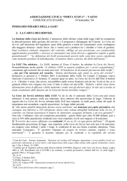 Comunicato sull`operato della SASI(Acqua) - 2