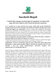 Sacchetti illegali