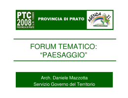 paesaggio - Provincia di Prato