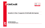 Investire in Cina: il supporto di UniCredit alle Imprese