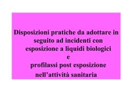 Profilassi Post Esposizione