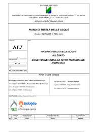 Zone Vulnerabili da nitrati di origine agricola