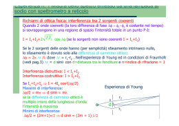 Esperienza n. 1 Misura dello spettro emesso da una lampada al