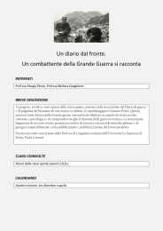 Un diario dal fronte. Un combattente della Grande Guerra si racconta