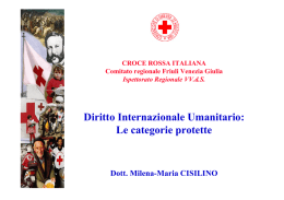 Cisilino M.M., Diritto Internazionale Umanitario: le categorie protette