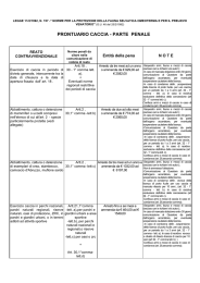 prontuario caccia - parte penale - Polizia Provinciale di Genova