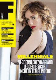 20-30enni che viaggiano leggeri e sicuri anche in