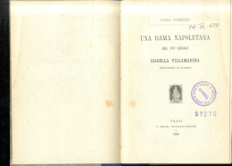 UNA DAMA NAPOLETANA - OPAL Libri antichi