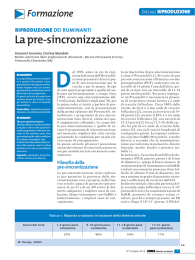 La pre-sincronizzazione