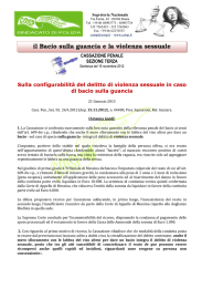 Il Bacio sulla guancia e la violenza sessuale - Sentenza 15