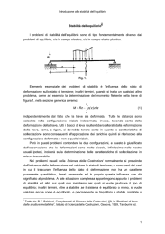 Stabilità dell`equilibrio* I problemi di stabilità dell`equilibrio