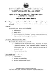 documenti da portare in tram - Universit&agrave; degli Studi di Messina