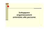 Sviluppare organizzazioni orientate alle persone