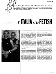 leggi l`articolo - Mr. Leatherman Italy