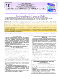 Gestione dei cateteri venosi periferici