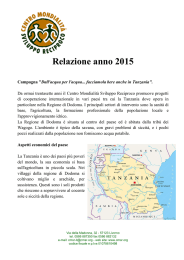 Relazione tappi 2015 (2) - Centro Mondialità Sviluppo Reciproco