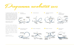 Il programma delle Frecce Tricolori conta ben diciotto ﬁgure ed è tra