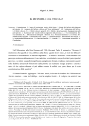il difensore del vincolo