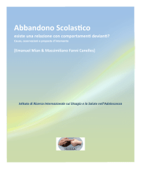 ABBANDONO SCOLASTICO METANALISI