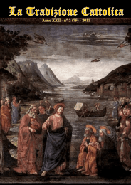 La Tradizione Cattolica - Fraternit&agrave; Sacerdotale San Pio X