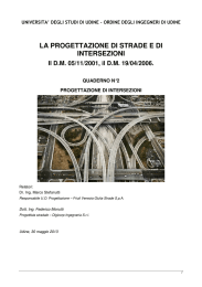 la progettazione di strade e di intersezioni