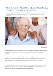 alzheimer farmaco di astrazeneca e eli lilly entra in fase iii